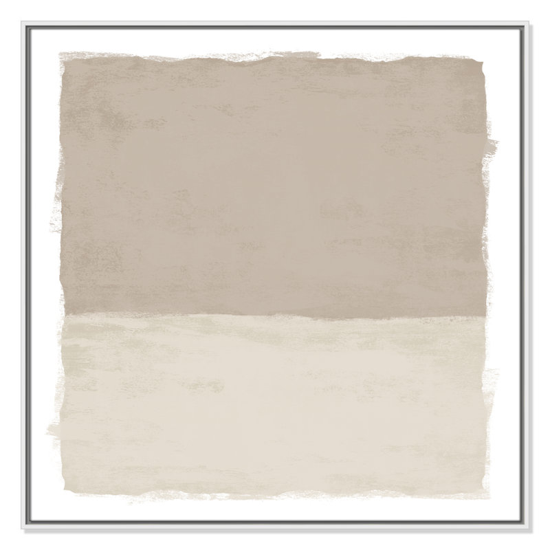 «Silent Sands I» par Natalie Carpentieri, H 37,5 po x l 37,5 po, Blanc
