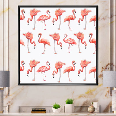 Flamant rose, croquis