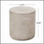 Table d'appoint d'extérieur en béton légère, durable et élégante pour les cours et les patios modernes, aucun assemblage requis.