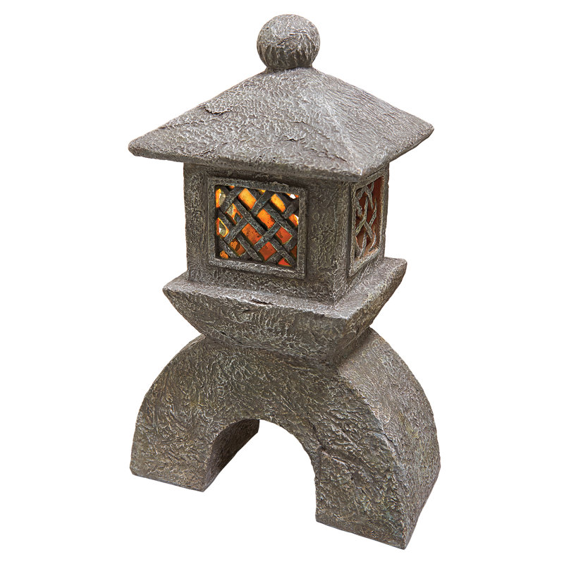 Sculpture lanterne pagode illuminée, 1
