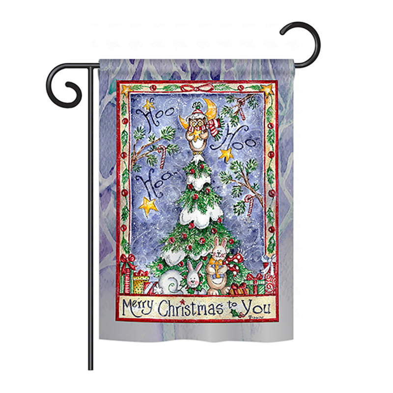 Double Sided 40 in. H x 28 in. W Polyester Christmas, 18.5" H x 13" W