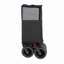 Chariot pliant multifonctionnel avec chariot pivotant et poussoir avec poignée rotative et auvent, roues et freins tout-terrain de 7 po x 4 po, capacité de charge de 480 lb, grande capacité de transport de 300 L, épicerie, utilisation à l'extérieur