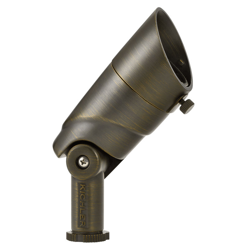 Low Voltage Integrated LED Metal Flood Light, 3000, Architectural Bronze