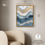 Art moderne abstrait bleu sur toile Layer Of A Wave par Art Remedy-104628109-104628119
