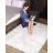 Haja Fluffy Faux Sheepskin Fur Shag Area Rug in White-1128975852