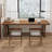 Nut-brown Rectangular Solid Wood desk-1485333006