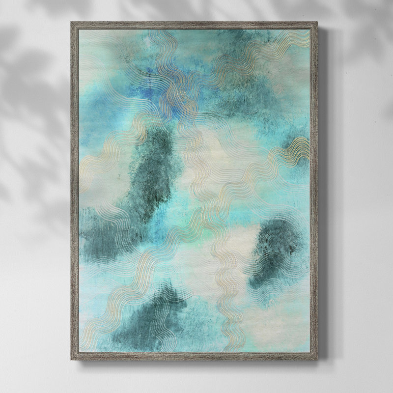 Impression encadrée Blue Shift II - bois massif, H 11 po x l 9 po