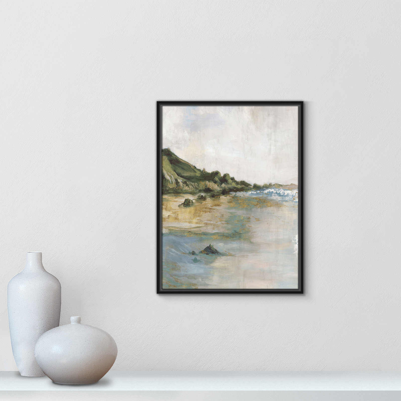 Tide’s Edge Print by , Black, 25.5" H x 19.5" W