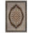 Isabel Collection Digital Print Cotton-Polyester Beige Brown Moroccan Rug-296281259