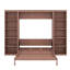 Grand lit escamotable avec bureau et bibliothèque-1205060269