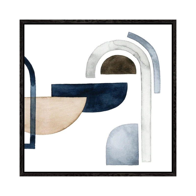 Moving Pieces V by Grace Popp - Floater Frame Gallery-Wrapped Canvas Giclée on Canvas, Black, 45.72 cm H x 45.72 cm W