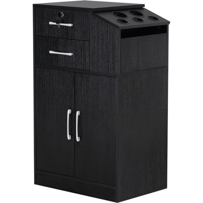 Armoire de rangement verrouillable avec porte-outils pour coiffeur