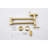 Brushed Gold Pot Filler Faucet Wall Mounted - Foldable Design, 360 Rotatable, Brass, Double Handles For Accurate Water Flow Control, Coating, Space Saving Kitchen Home In Folding, Spin, Brass Made,-1811823811