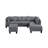 104.5" Upholstered Sofa,Chaise & Ottoman
