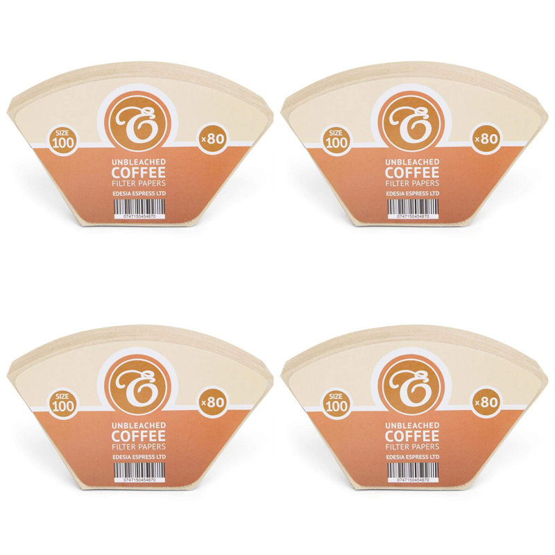 320 Size 100 Brown Coffee Filter Paper Cones