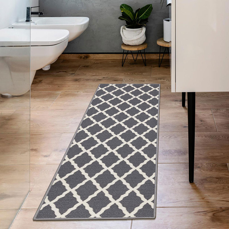 Tapis gris Glamour, Tapis de couloir 1 pi 8 po x 4 pi 11 po