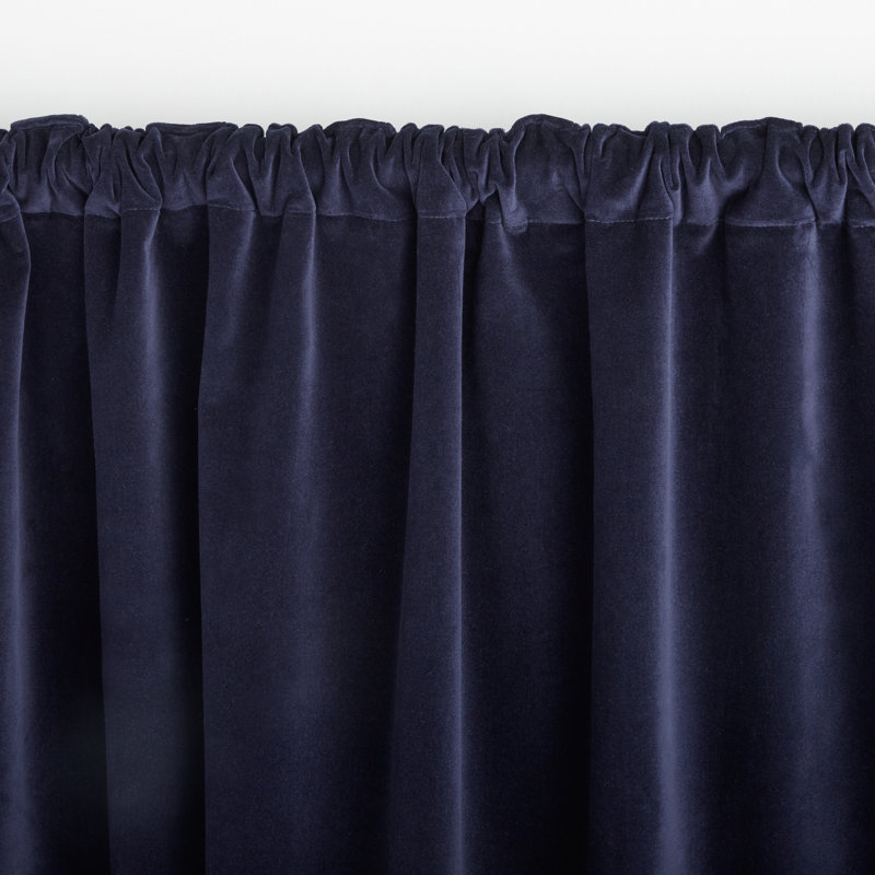 Vincenzo Blackout Curtain Single Panel, Navy, 52" W x 84" L