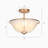 Hanshelmut Glass Semi Flush Mount