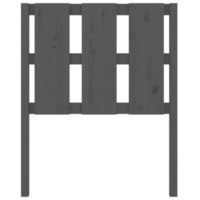 17 Stories Bed Headboard Solid Wood Pine