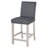 5 Piece Counter Height Table Set, Wooden Kitchen Table Set With Square Table And 4 Upholstechairs, Counter Height Dining Table With Crystal Decoration And Chair Set