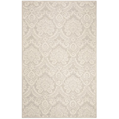 Tansy Handmade Wool Silver / Ivory Rug