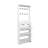 NEW White Color Shoe Cabinet  With 3 Doors 2 Drawers With Hanger,Large Space For Storage