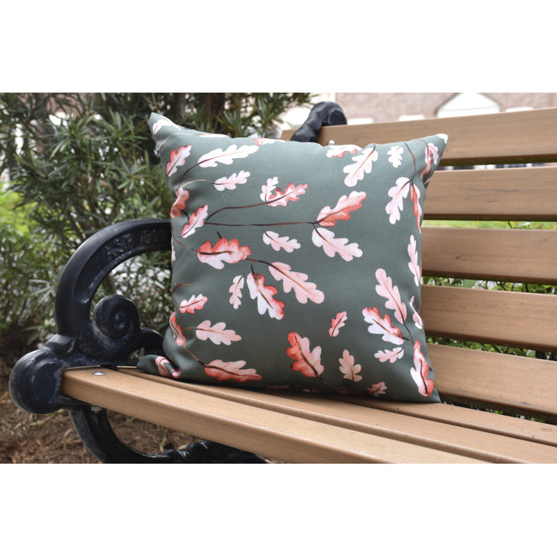Housse de coussin d'extérieur carré et moisson, 20 po x 20 po, Vert foncé