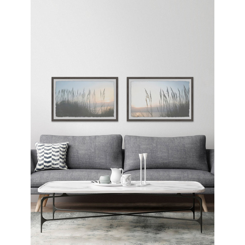 Morning Whisper II Diptych - ensemble de 2 reproductions de photos, H 16 po x l 24 po x L 1,5 po