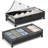 Under Bed Storage Containers With Wheels, 2 Pack Underbed Shoe Storage Organizer With Removable Lids, Large Rolling Under Bed Storage Dresser Drawers