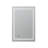 Sherrie  30" W x 36" H x 1" D, LED Wall-Mount Mirror for Bathroom with 3 Color Lighting, Touch Control, Dimmer and Defogger, Digital Clock.-1406750344
