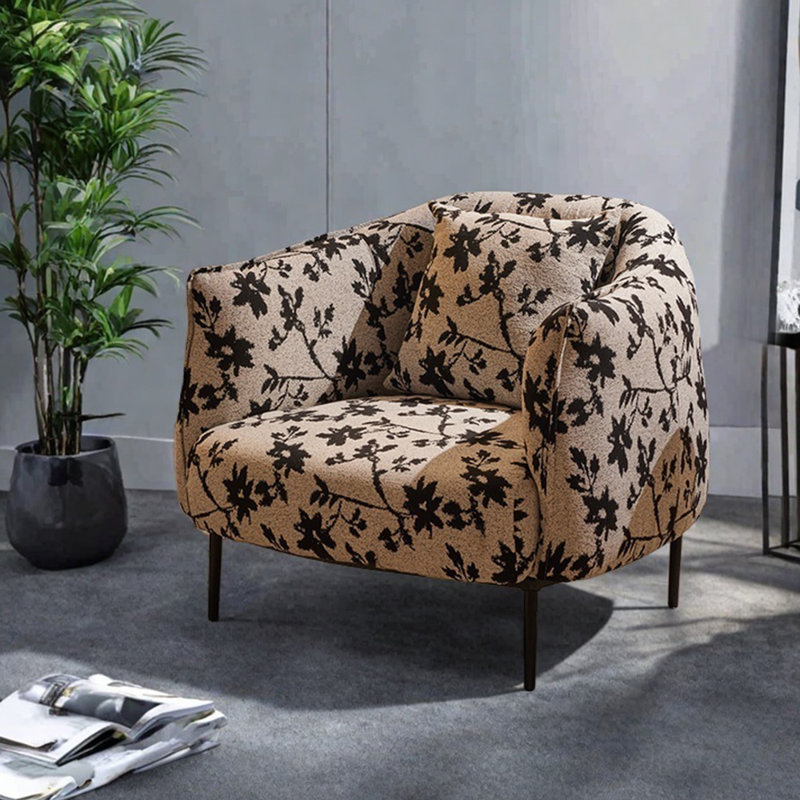 Brene, Black/Khaki Linen Blend