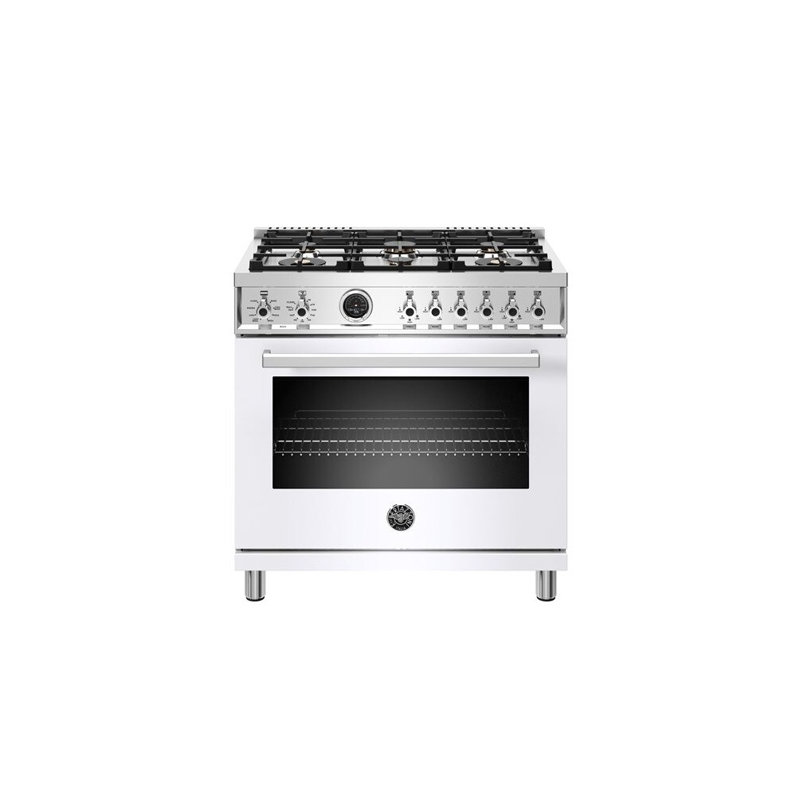 Bertazzoni 36'' W Free Standing Range, Bianco