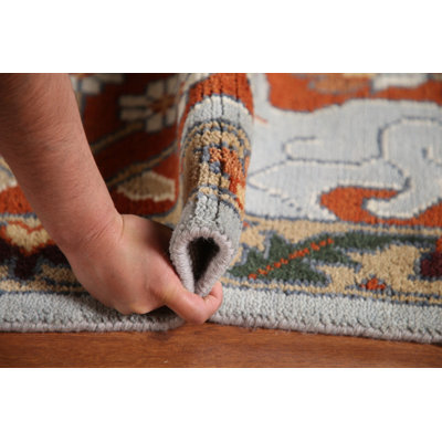 Hunting Design Traditional Handmade Large Rug 10x14