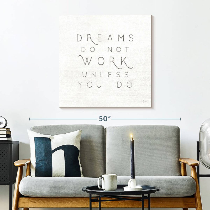 Tergel Dreams Do Not Work Under You You Do II, H 30 po x l 30 po