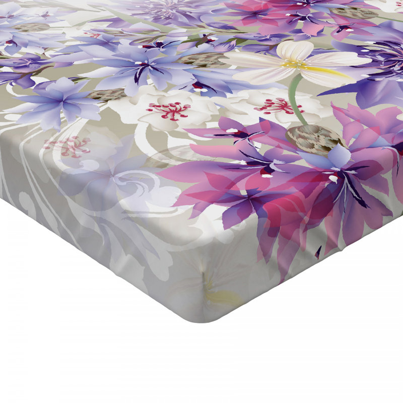 Microfiber Geometric Fitted Sheet, Twin XL Fitted Sheet