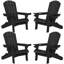  Ensemble de chaises d'extérieur pliables en PEHD Adirondack-326882978