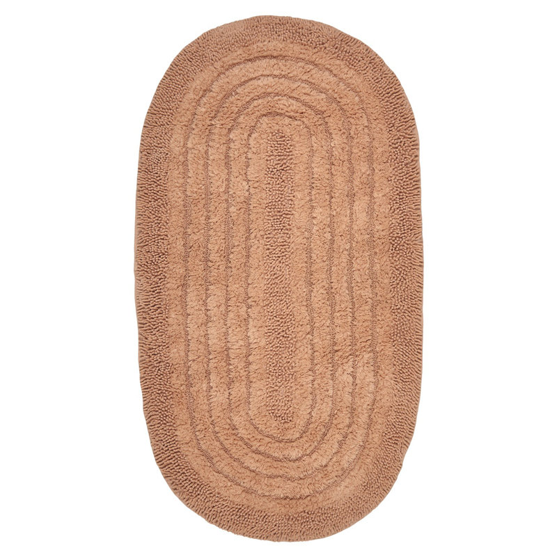 Tapis de bain Mateas, Brun clair