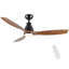 Ventilateur de plafond en bois patiné 52 po avec lumières DEL, moteur à courant continu et télécommande Farmhouse-498021988