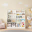 Organisateur de bibliothèque pour enfants 34,6 po, blanc-126262905
