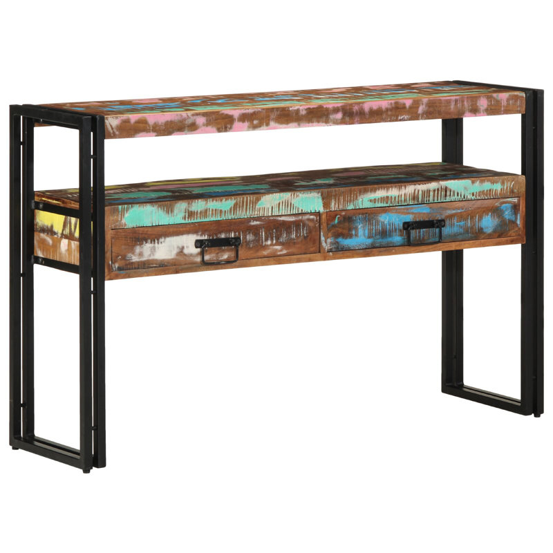 Solid Reclaimed Wood Medium Side Table