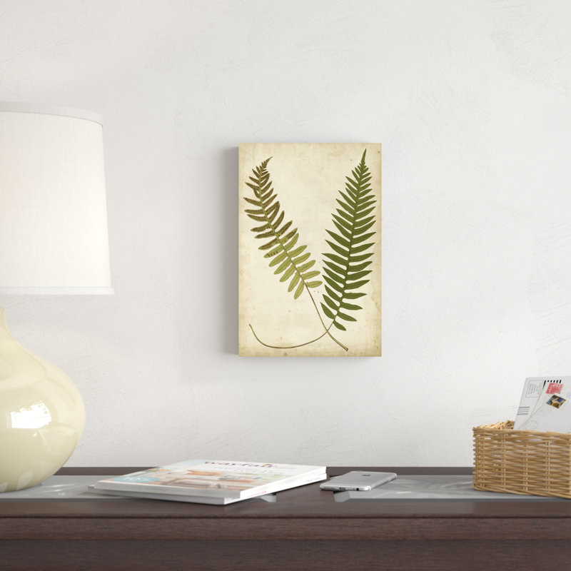 «Fern Portfolio III», peinture sur toile, H 12 po x l 8 po