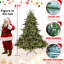 Arbre de Noël de 4 pi, 150 lumières UL, 673 pointes en PE réalistes, base large pour grands centres de table dans des espaces plus grands, branches à charnières à installation rapide, décor de centre de table en métal renforcé, stable