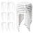 Patio Plastic Portable Stacking Chairs(Set Of 6)-1485665042