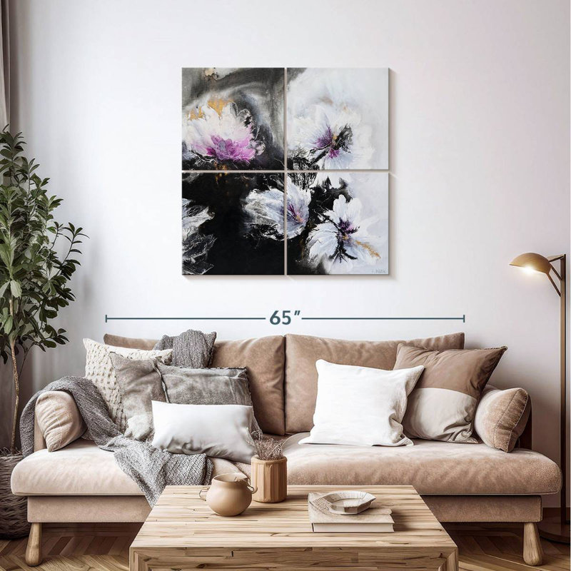 Il y a de la beauté dans le noir II, H 38 po x l 38 po