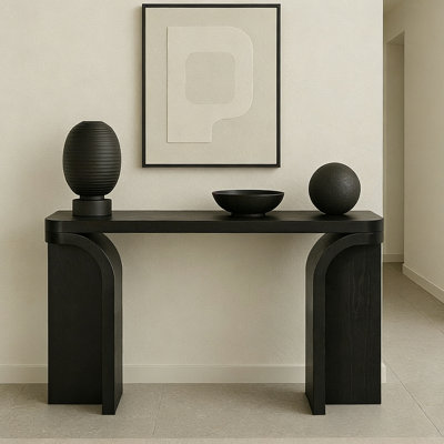 Console minimaliste de style nordique