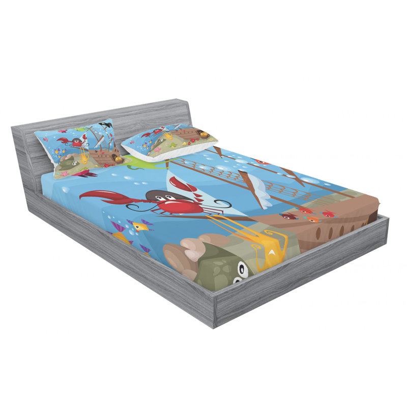 Microfiber Sheet Set, Queen Sheet Set with Fitted Sheet