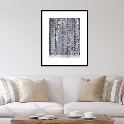 «Pine Forest in the Snow Yosemite National Park» par Ansel Adams - impression d'un seul cadre
