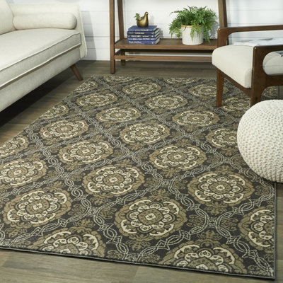 Cavall Damask Indoor Rug