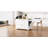 Fluted Kitchen Island With Trash Can Storage Cabinet, Power Outlet, Internal Storage Rack, Rolling Kitchen Islands On 5 Wheels With 3 Drawer, 3 Open Side Racks For 10 Gallon Garbage Bin-757255284