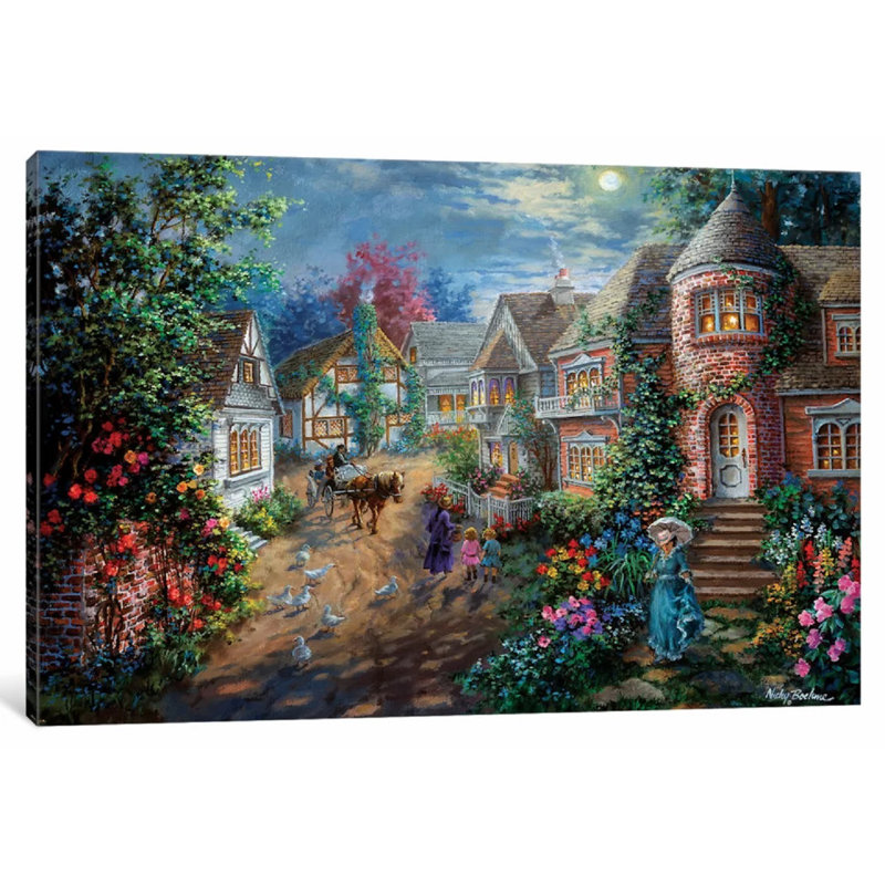 «Moonlight Splendor» par Nicky Boehme, reproduction d'art sur toile tendue sur châssis, H 26 po x l 40 po x P 1,5 po